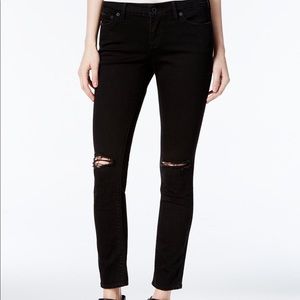 Lucky Brand Lolita skinny black jeans with rips